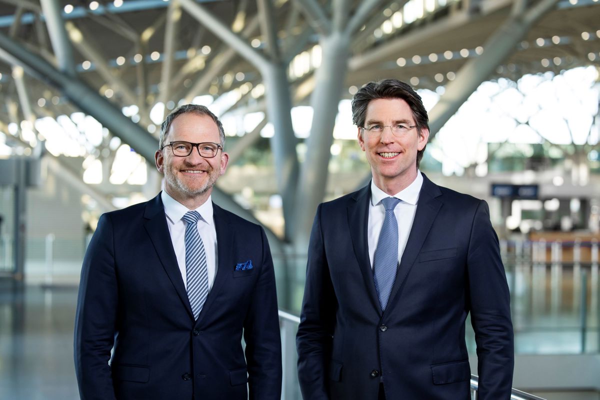 Carsten Poralla und Ulrich Heppe - Geschäftsführer Stuttgart Airport