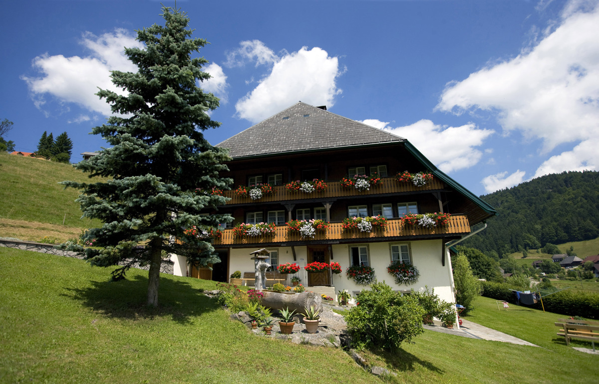 Außenansicht Schwarzwaldhaus am Berg